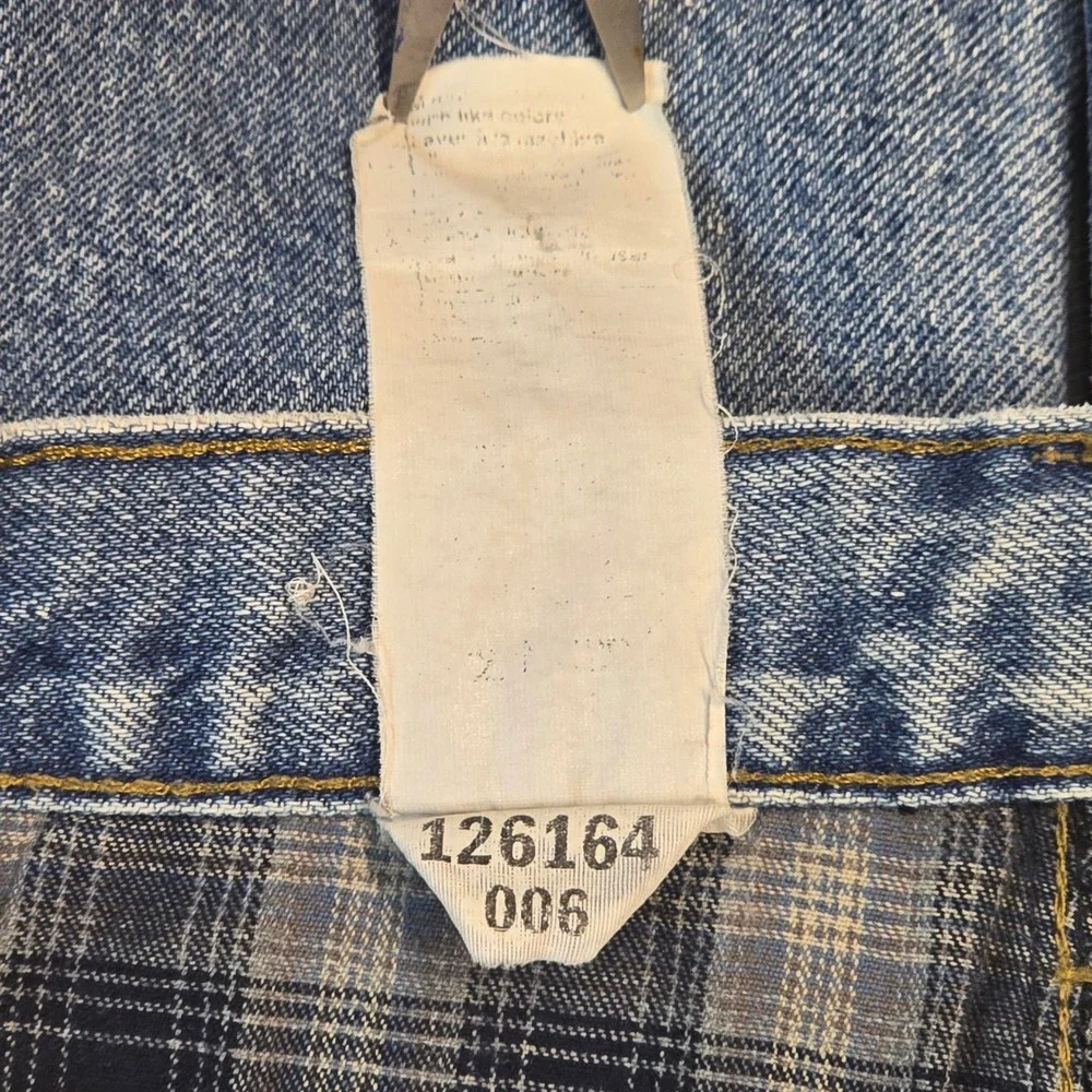 Carhartt B172 DST Relaxed Fit Flannel Lined Jeans Mens‎ 38x32 Light Wash Denim